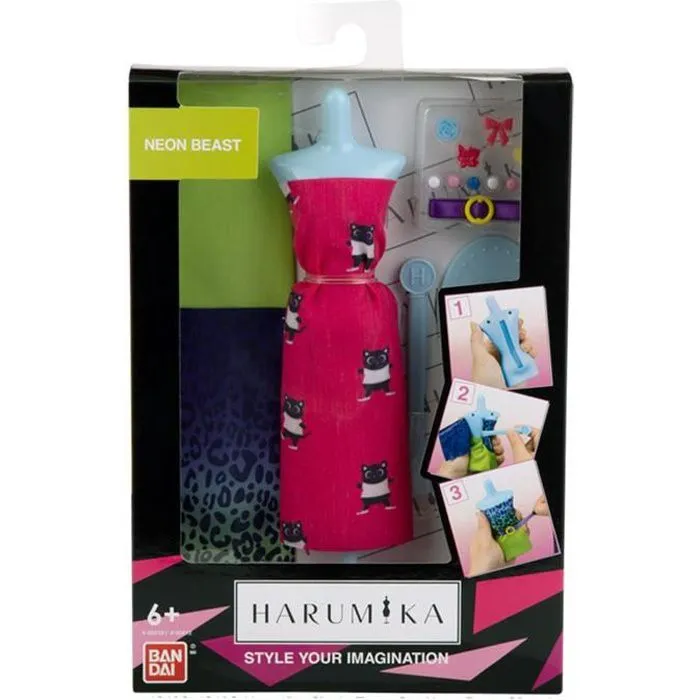 Harumika - Coffret Styliste - Thème Neon Beast - Jouet créatif pour enfant-0