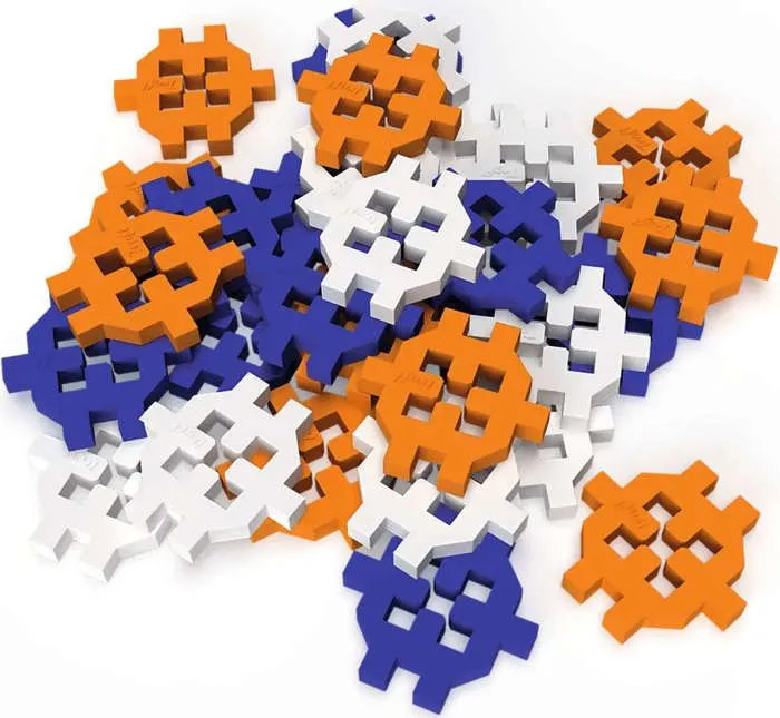 Jeu de briques de construction Connect figures colorées Mat 35 éléments Trefl-1