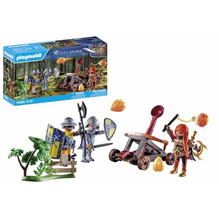 PLAYMOBIL 71485 Chevaliers et catapulte, Les chevaliers Novelmore, 54 pièces, Dès 4 ans-2