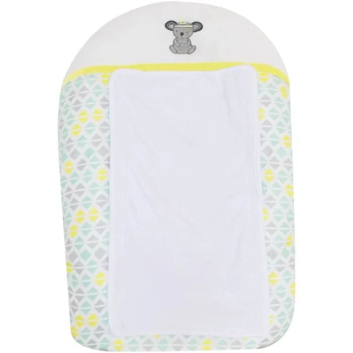 DOMIVA Matelas à langer Sweet Dream - 100% Polyester - + Housse - Blanc/Gris/Jaune - 50 x 75 cm-0