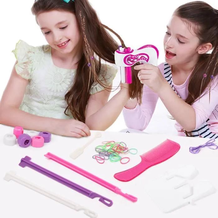 Toy coiffeur,No Box--Machine à tresser électrique automatique pour filles, bricolage de cheveux, rouleau à tricoter torsadé, outils-1