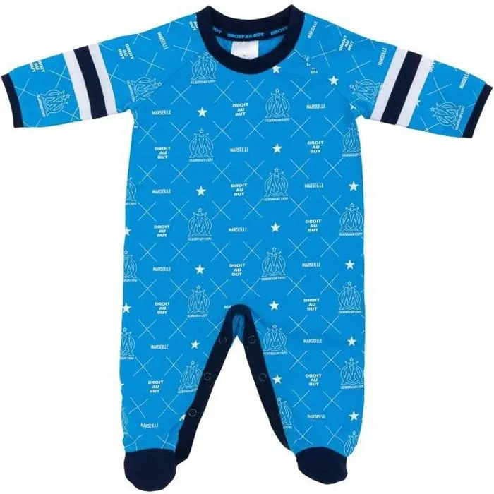 Bebeboutik Grenouillere OM Collection officielle OLYMPIQUE DE MARSEILLE Bebe