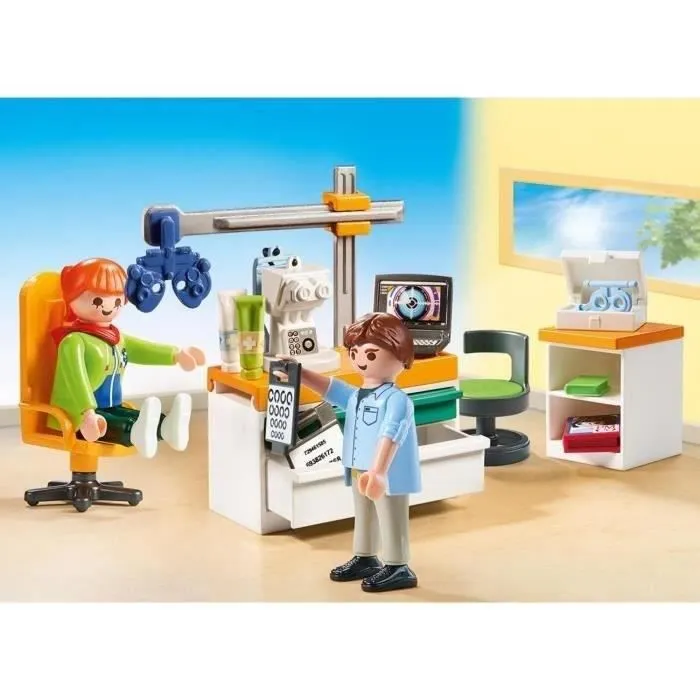 PLAYMOBIL - 70197 - City Life L'Hôpital - Cabinet d'ophtalmologie pour enfant de 4 ans et plus-2