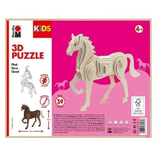 Puzzle 3D - MARABU - Kids - 30 pièces - Dessins animés et BD - Marron-0