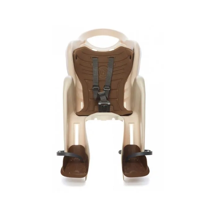 Siège bébé vélo - Bellelli - Mr Fox - Beige vintage - Ergonomique - Sécurité EN 14344-0