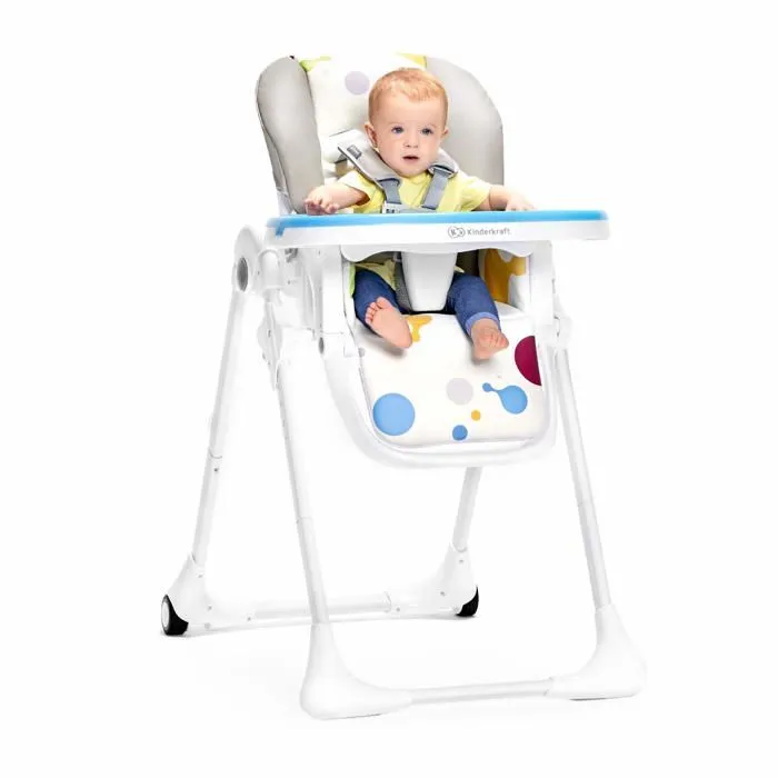 Chaise bebe - tabouret bebe Kinderkraft KrzeseA,ko do karmienia Yummy szare (KKKYUMMGRY0000)-3