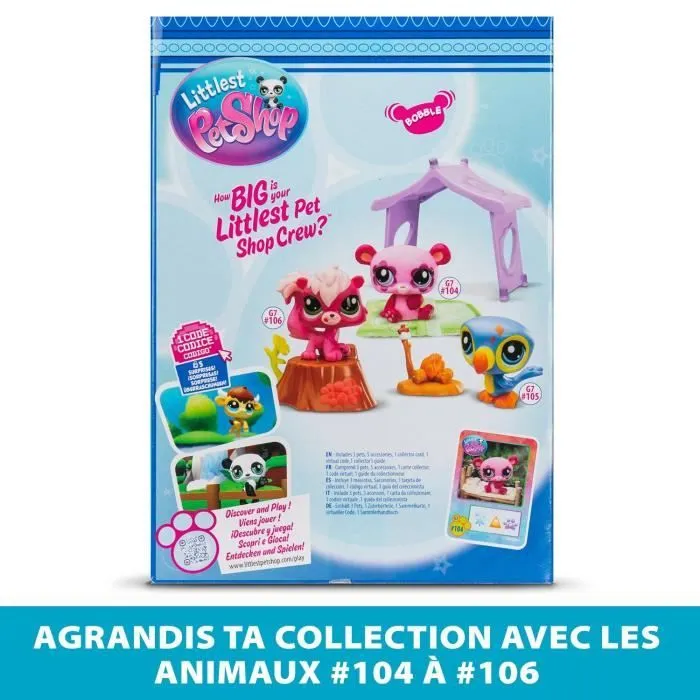 Pack à thème 3 Pets - BANDAI - Littlest Pet Shop Camping - Animaux et accessoires-3