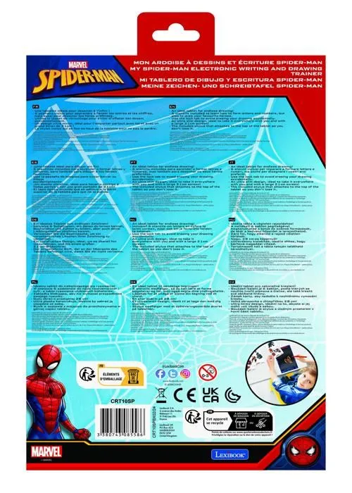 Tablette à Dessins - Spider-Man - 28cm - Écran E-Ink - Pochoirs Inclus - Ultra-Légère-1