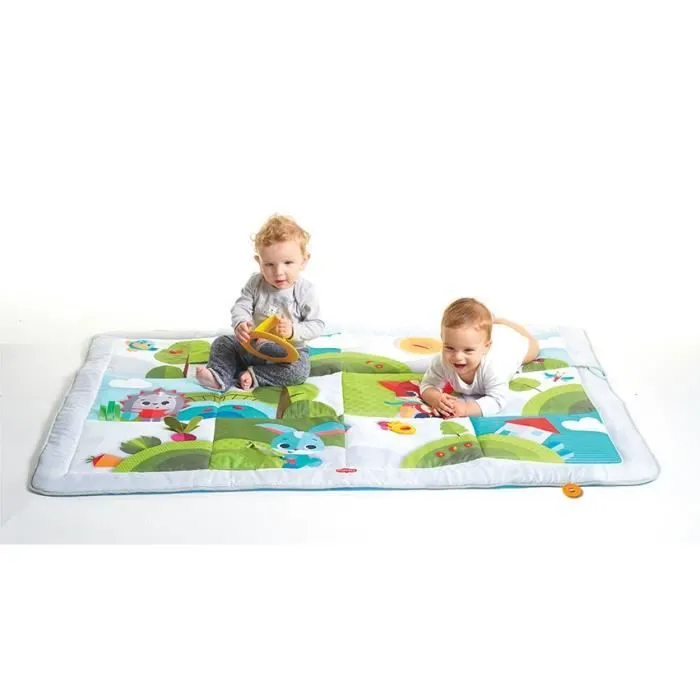 TINY LOVE Tapis d'éveil Géant Pour Bébé, Dès la naissance, Collection Dans la Prairie, 150 x 100 cm-0