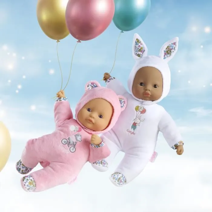 Mon Doudou COROLLE - Pti' Cœur Ours Rose - 30 cm - petit poupon - senteur de vanille - dès 9 mois-5