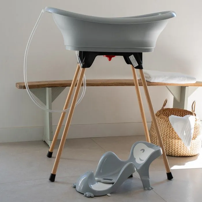 Pack baignoire THERMOBABY VASCO 5 en 1 Rose poudre - Fabriqué en France-4