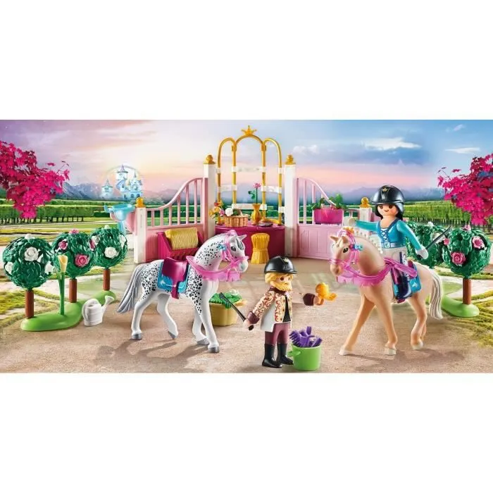 PLAYMOBIL - 70450 - Princesse avec chevaux et instructeur-1