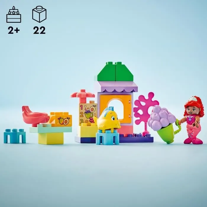 LEGO® DUPLO | Disney 10420 Le stand de café d’Ariel et de Polochon - Set La Petite Sirène-3
