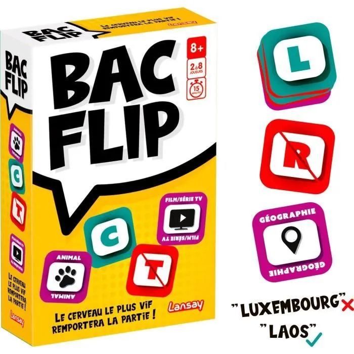 Jeu de société - LANSAT - BAC FLIP - Dès 8 ans-1