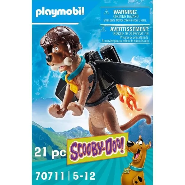 PLAYMOBIL - 70711 - SCOOBY-DOO Pilote avec jetpack - Multicolore - Enfant - 5 ans et plus-2