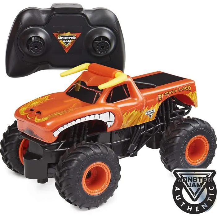 MONSTER JAM - EL TORO LOCO RC 1:24 - Monster Truc véhicule Radiocommandé Officiel 2,4 GHz - 6060517 - Jouet Enfant 4 Ans Et +-0