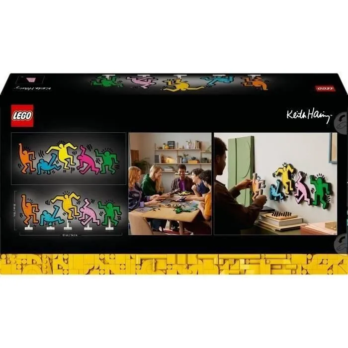 LEGO® 31216 Art Keith Haring, Les Figures Dansantes, Décoration d’Intérieur et Set de Construction pour Adultes-5