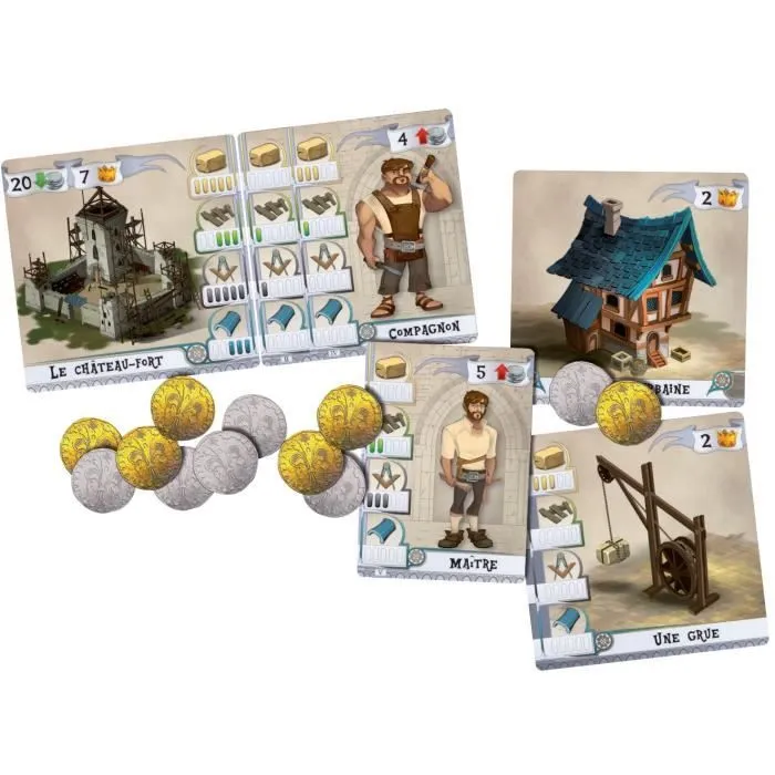 Bâtisseurs (Les) : Moyen âge - Asmodee - Jeu d'ambiance -Dès 10 ans-1