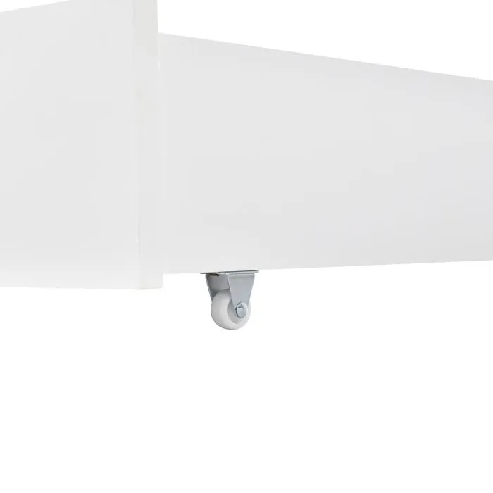 Lit Enfant 2 Places, Lit Double - avec 2 Tiroirs , Sommier à lattes- 90x200 cm- Blanc-4