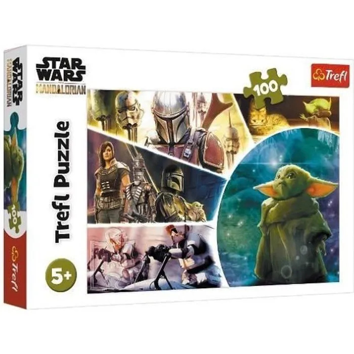 Puzzle Star Wars Baby Yoda - Trefl - 100 pièces - Thème Cinéma et publicité-0