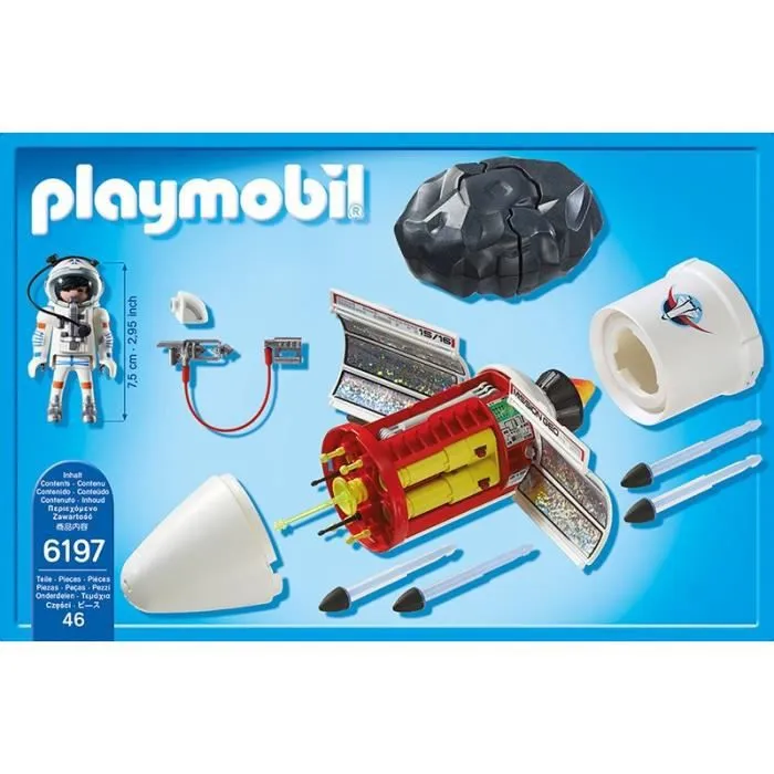 PLAYMOBIL - Satellite avec Laser et Météoroïde - City Action - 6197-1