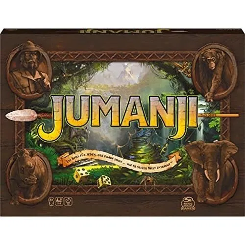 SPIN MASTER GAMES JUMANJI - LE JEU FAMILIAL CHARGÉ D'ACTION, POUR 2 À-0
