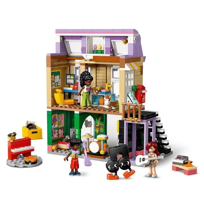 LEGO Friends 42653 Le Magasin de Musique et l’Appartement - Jeu pour Fille dès 7 Ans-3