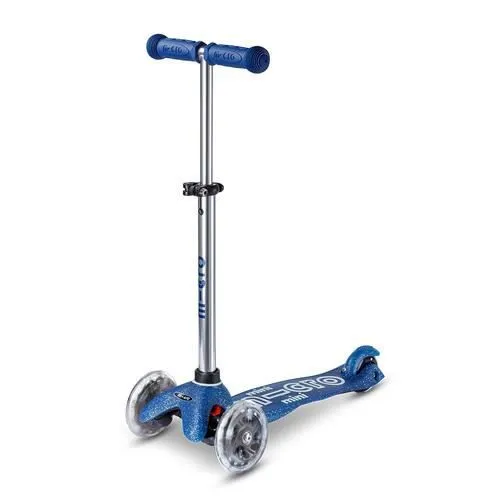 Trottinette à trois roues - Micro Mobility - MMD219 - Bleu Glitter - LED - Pour enfants à partir de 5 ans-0