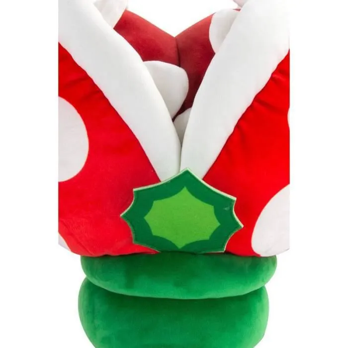 Figurine en peluche Super Mario Mario Kart - Plante Piranha (Club Mocchi-Mocchi) - Rouge/Blanc-1