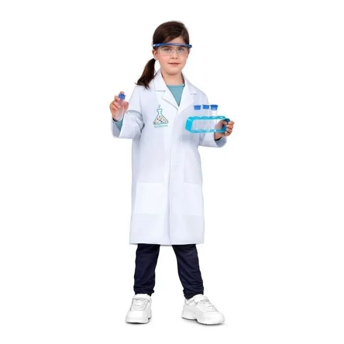 Déguisement enfant - Je veux être scientifique - Blouse de laboratoire et accessoires - Taille 5-7 ans-0