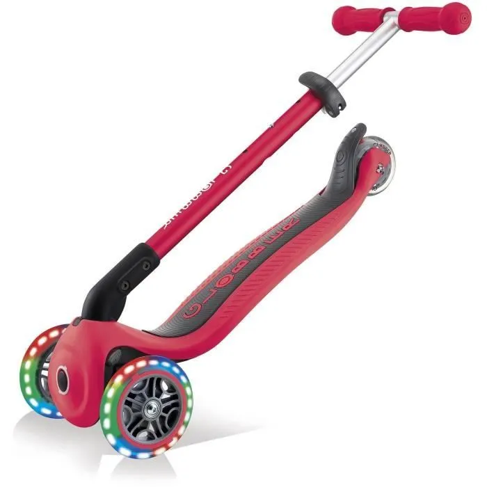GLOBBER Trottinette 3 roues enfant - PRIMO Pliable à lumière - rouge-4