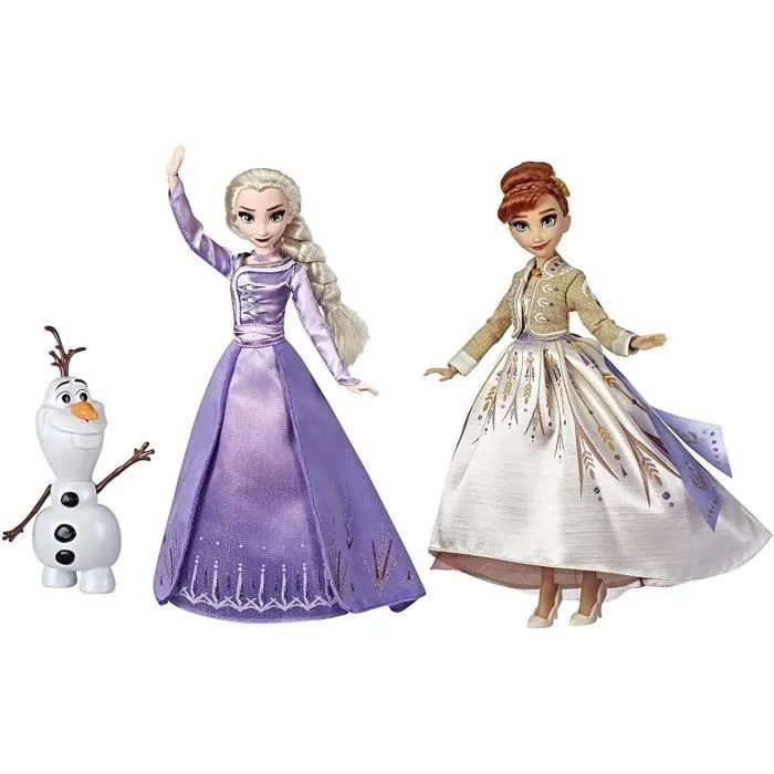 Poupées - Disney HASBRO - La Reine Des Neiges 2 - Anna, Elsa et Olaf - Mixte, Enfant-0