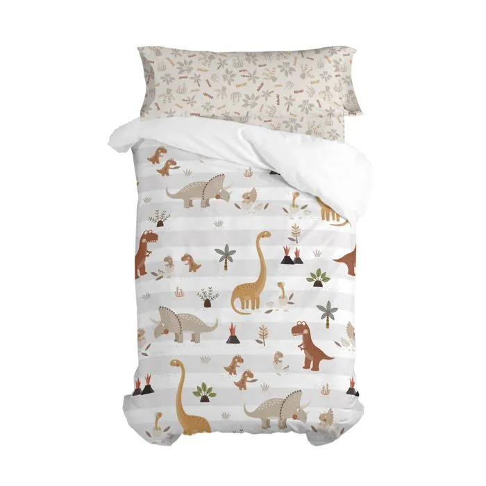 Parure housse de couette 2 pièces Dino family 140x200 cm (Lit 80/90)-4