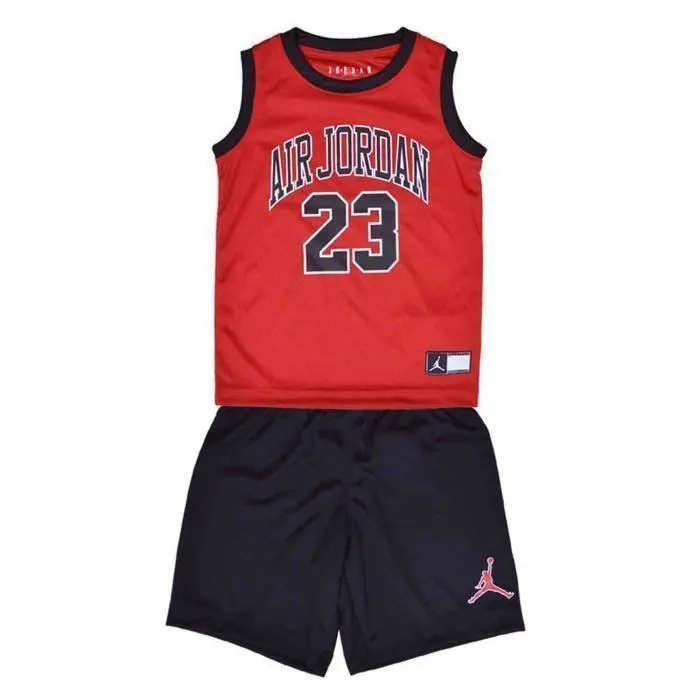 Survêtement Nike Muscle Rouge pour Enfant - Modèle 857559-023 - Manches Longues - Respirant - Basket-ball-3