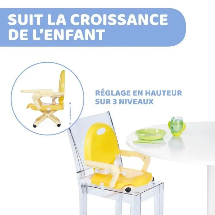 CHICCO - Rehausseur Pocket Snack Saffron-2