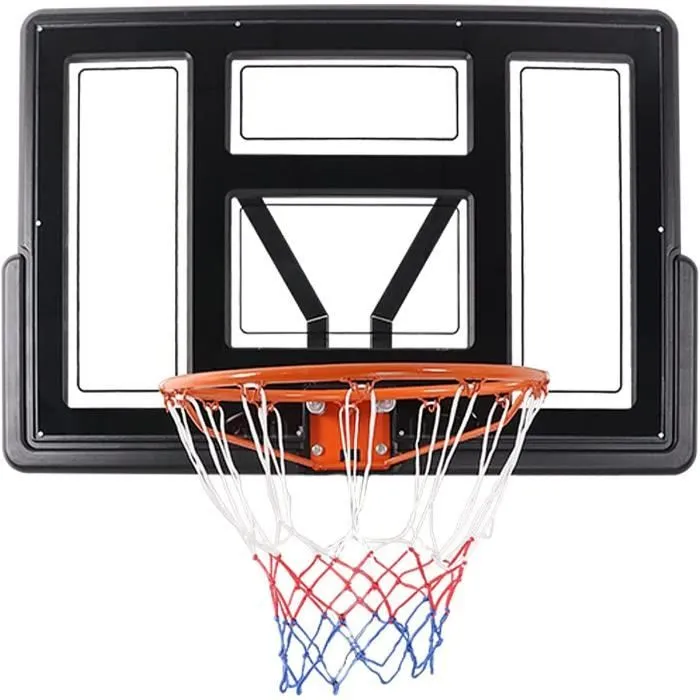 Panier de Basket exterieur Cadre de basket-ball pour enfant et adulte -Hauteur réglable 135 - 305cm Support de Basket-Ball intérieur-2