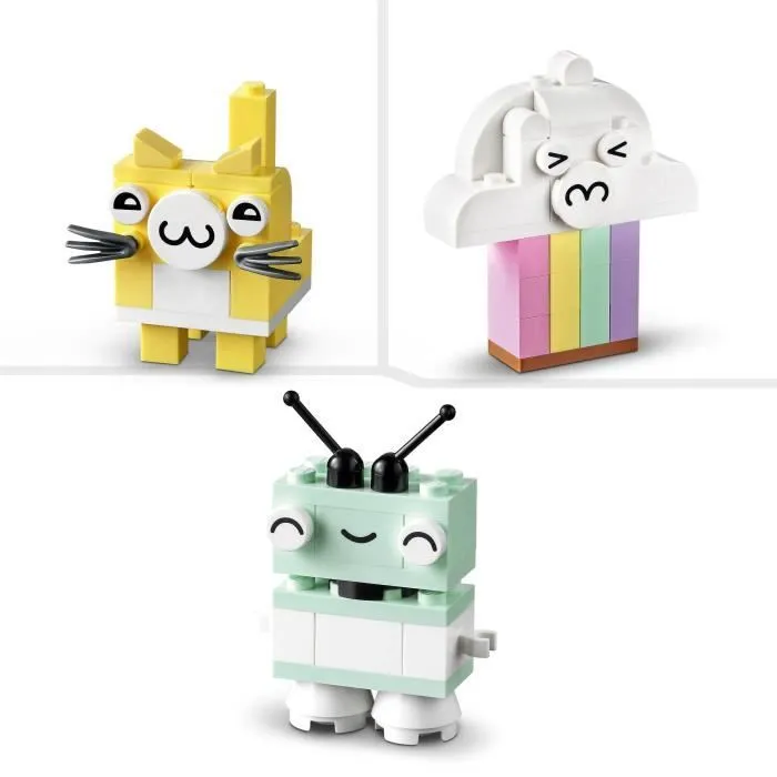 LEGO® Classic 11028 L’Amusement Créatif Pastel, Jouets Briques avec Dinosaure et Chat, Cadeau-2