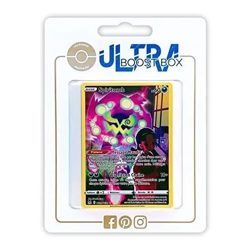 Cartes Pokémon - MY-BOOSTER - SPIRITOMB TG09-TG30 FULL ART SECRETE - ULTRABOOST X EPEE ET BOUCLIER 1-0