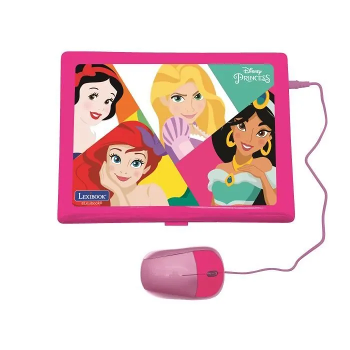 Ordinateur Educatif Bilingue Disney Princesses - LEXIBOOK - 124 activités-2