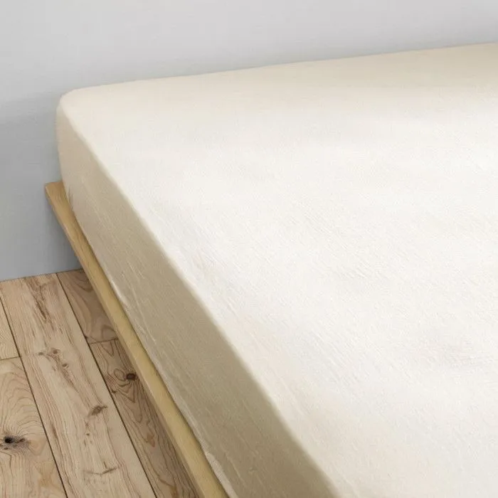 Drap housse "Gaïa" toutes dimensions "Gaze de Coton" - Gaïa Pampa - 140 x 190 cm bonnet de 30 cm-0