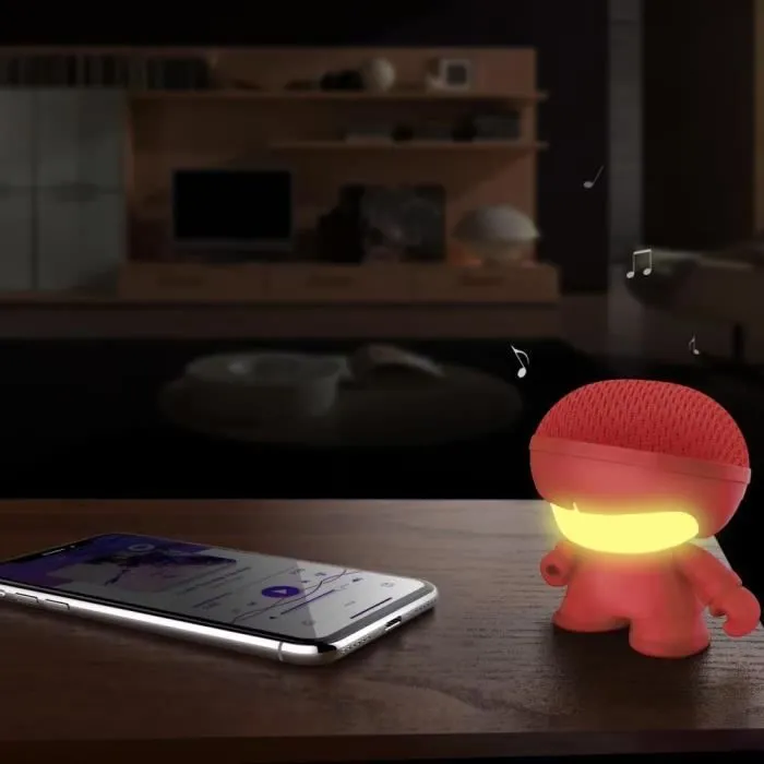 Enceinte Bluetooth Mini Xoopar XBoy - Rouge - Sans fil - 3W - Télécommande à selfie intégrée-1