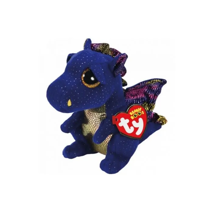 Peluche - TY - Saffire le Dragon - 15 cm - Mixte - Rose/Bleu-0