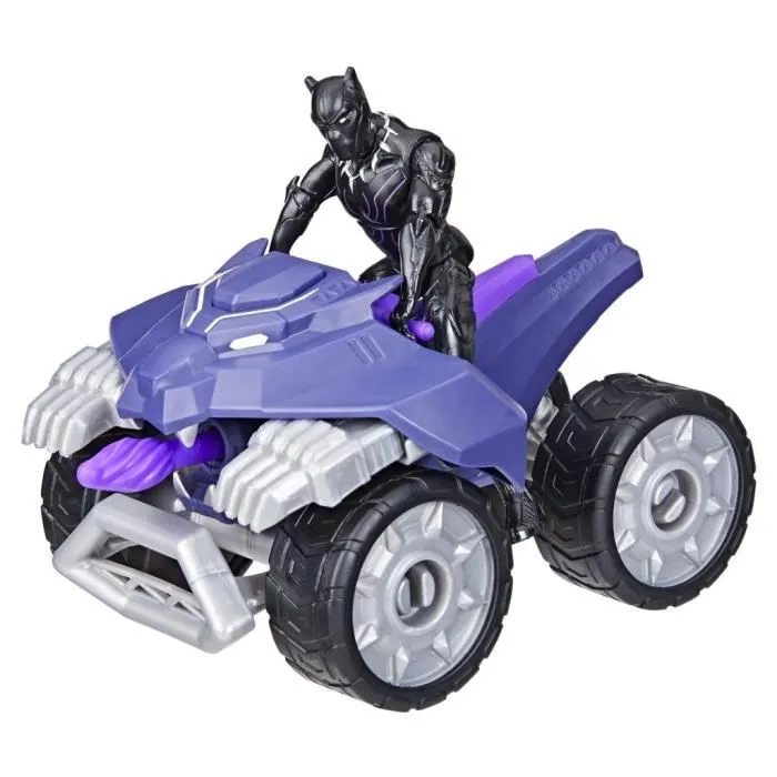 Black Panther VTT Coup de griffes, coffret de véhicule et figurine, Marvel Avengers Epic Hero Series-1