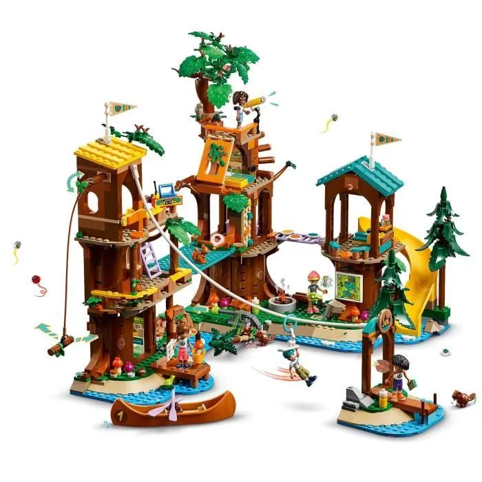 LEGO® Friends 42631 La cabane dans l’arbre de la base de loisirs -Jeu créatif pour enfants-2
