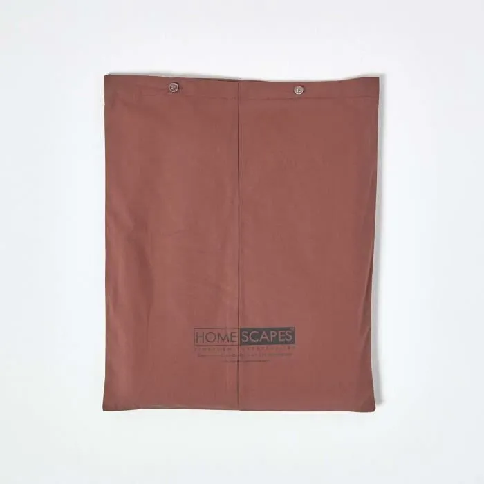 Parure de lit - Homescapes - Chocolat - 100% coton Egyptien 200 Fils - 150 x 200 cm-3