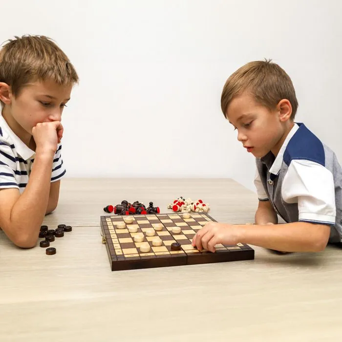 Jeu d'échecs en bois - Echec Jeux d'echec Chess Dame - Echiquier en Bois - 30,5 x 30,5 cm-3