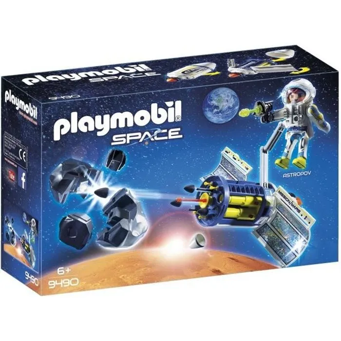 PLAYMOBIL - 9490 - Space - Spationaute avec satellite et météorite-0