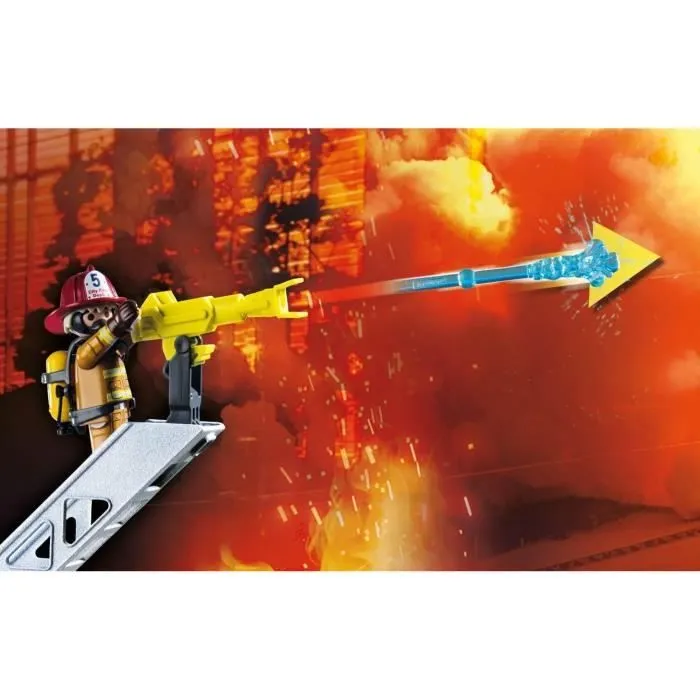 PLAYMOBIL - 71233 - City Action - Camion de pompiers avec grande échelle-4