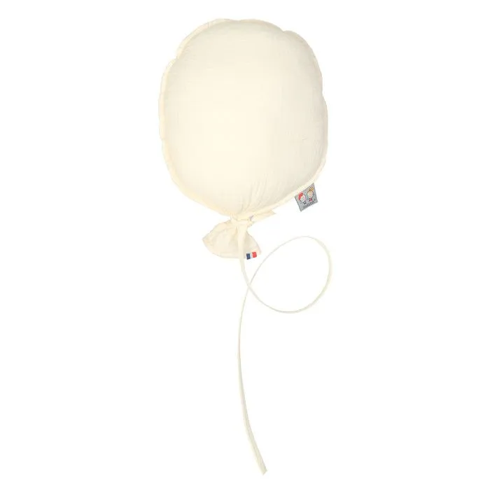 Ballon mural décoratif en gaze de coton 28 cm Écru-0
