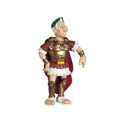 Figurine Astérix et Obélix - PLASTOY - César - 7.6 cm - Peinte à la main-0